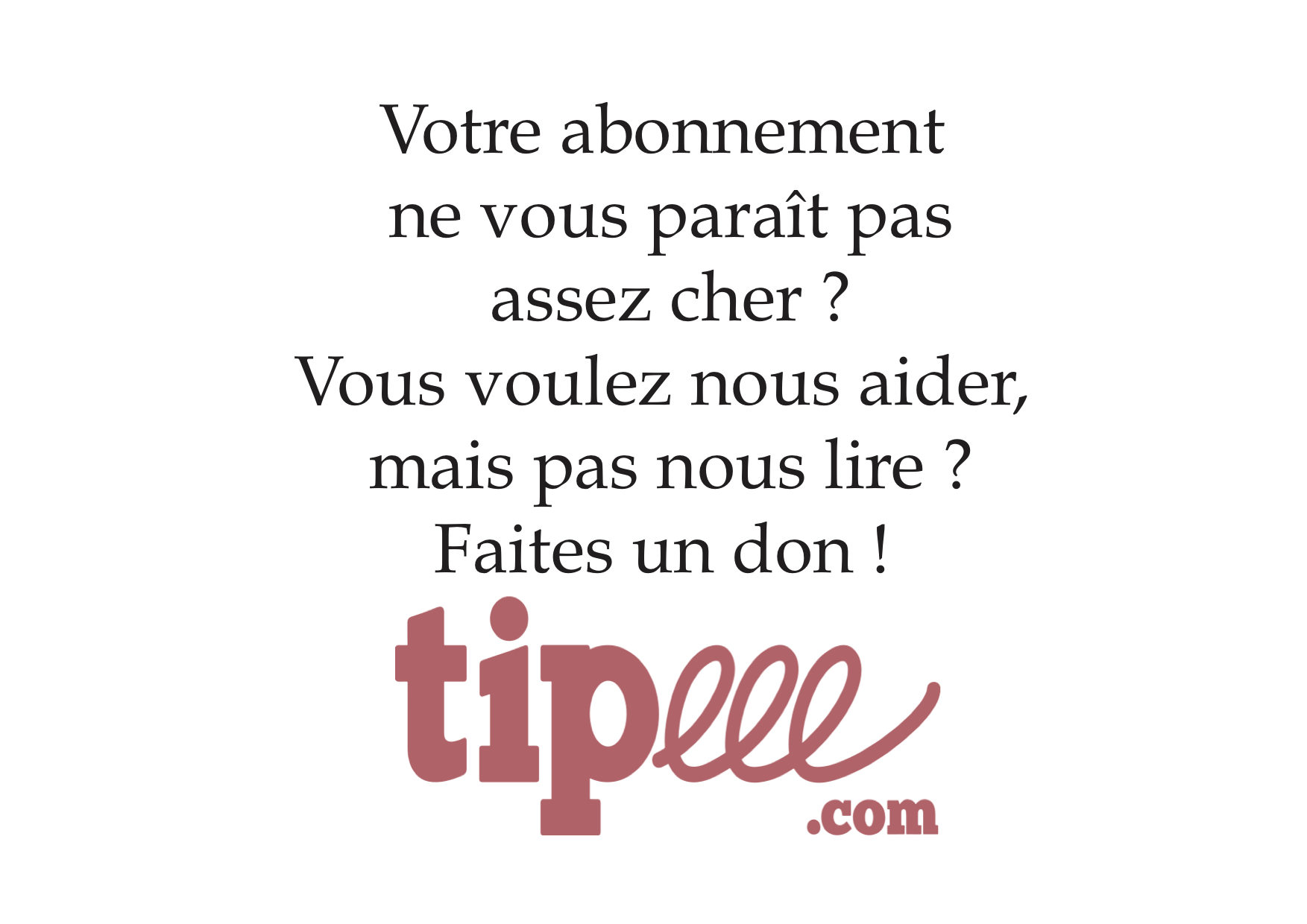 Nous aider ?